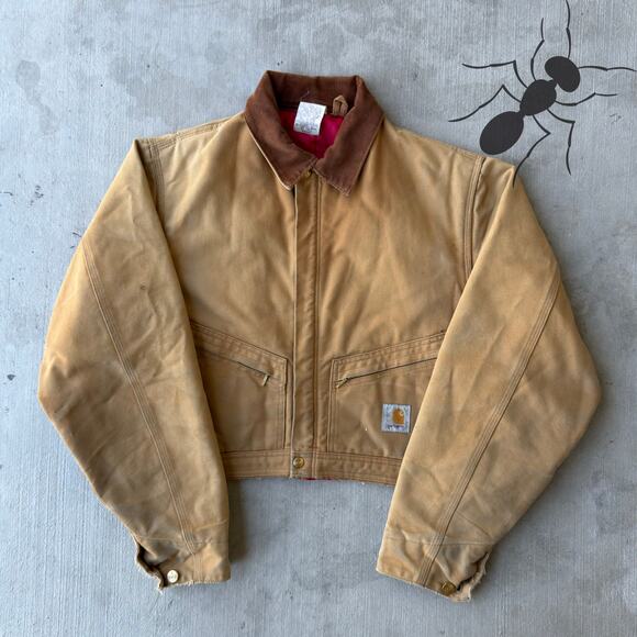 Carhartt Other - Carhartt brown cropped Detroit style work wear jacket